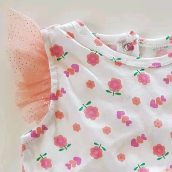 Nannette Baby Girl 2 Piece Set 1 Bodysuits, 1 Legging Size 6/9 M - Picture 4 of 7